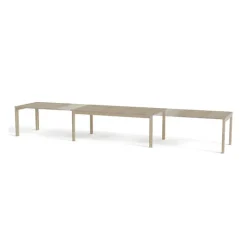 SM23/24 Table rectangulaire extensible en bois massif fabriquée au Danemark
