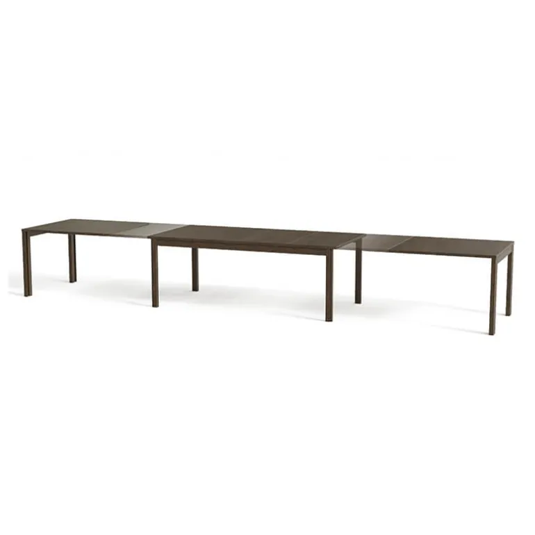 SM23/24 Table scandinave rectangulaire en bois avec allonges