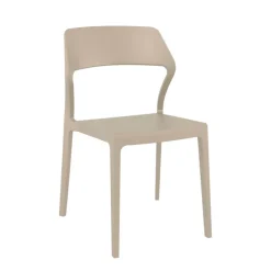 Snow Chaise empilable design en polypropylène
