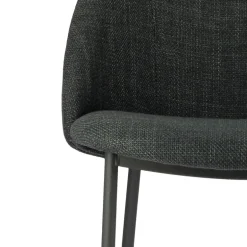 Soda Chaise cosy en tissu avec pieds en métal