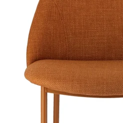 Soda Tabouret snack cosy en tissu avec pieds en métal