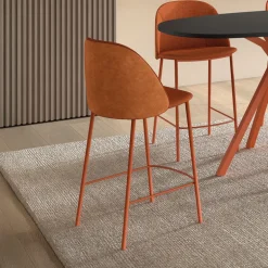 Soda Tabouret snack cosy en tissu avec pieds en métal