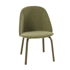 Sofia Chaise basse cosy en tissu et métal