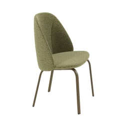 Sofia Chaise basse cosy en tissu et métal