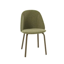 Sofia Chaise tissu confortable avec pieds en métal