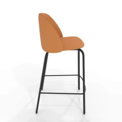 Sofia Tabouret snack cosy en simili avec pieds en métal