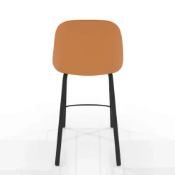 Sofia Tabouret snack cosy en simili avec pieds en métal