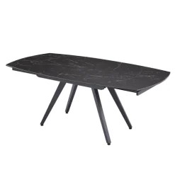 SofiaTable moderne extensible en céramique avec pieds en métal