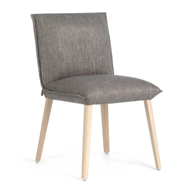 Soft Mobitec® Chaise en tissu et bois cocooning