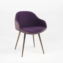 Sonny Midj® Fauteuil design bicolore en tissu et métal laqué