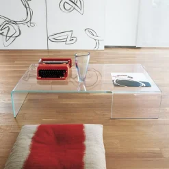 Spider Sovet® Table basse design rectangulaire en verre