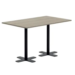 Spinner 2 Table hauteur 90 cm rectangulaire en stratifié avec deux pieds