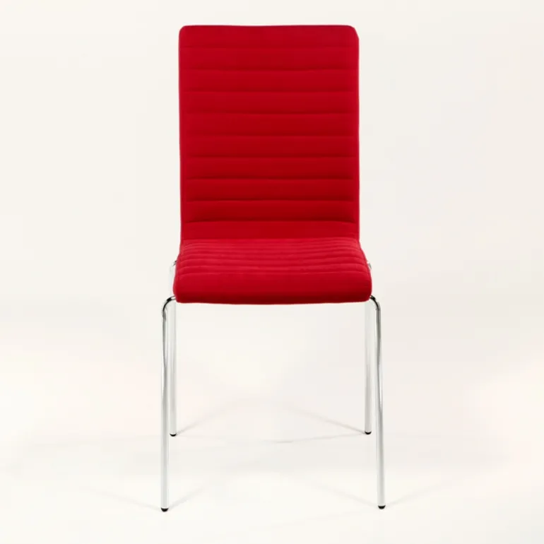 Star Midj® Chaise moderne empilable en tissu et métal