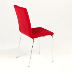 Star Midj® Chaise moderne empilable en tissu et métal