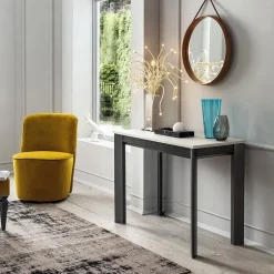 Steave Console extensible rectangulaire en stratifié