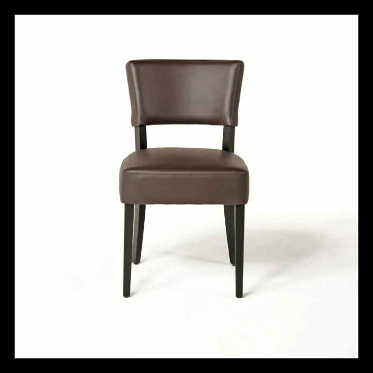 Steffi Chaise de salle à manger en bois et synthétique