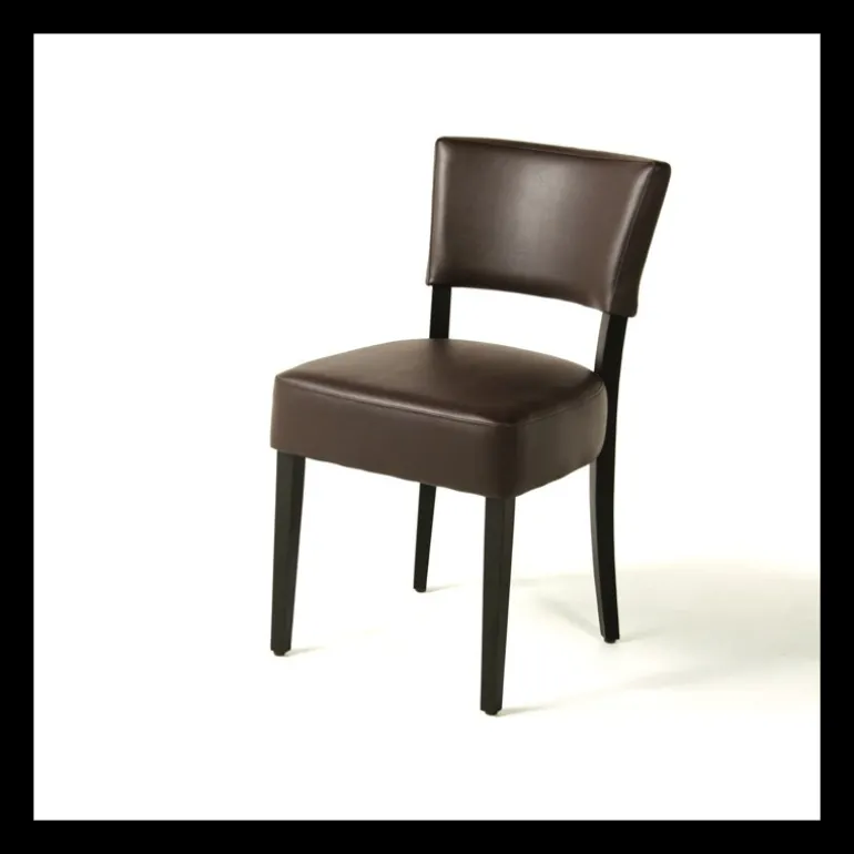 Steffi Chaise de salle à manger en bois et synthétique