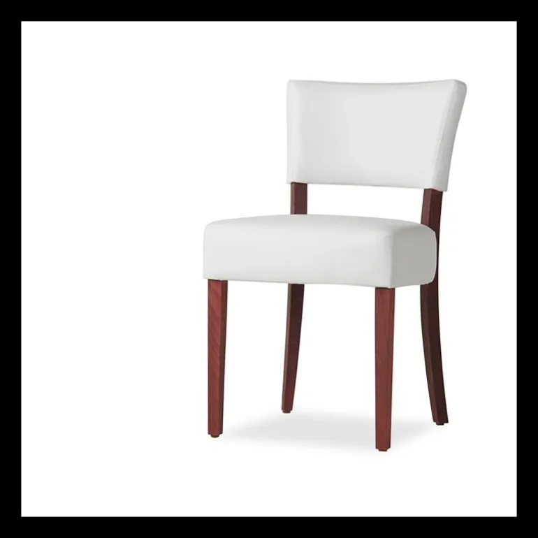 Steffi Chaise de salle à manger en bois et synthétique