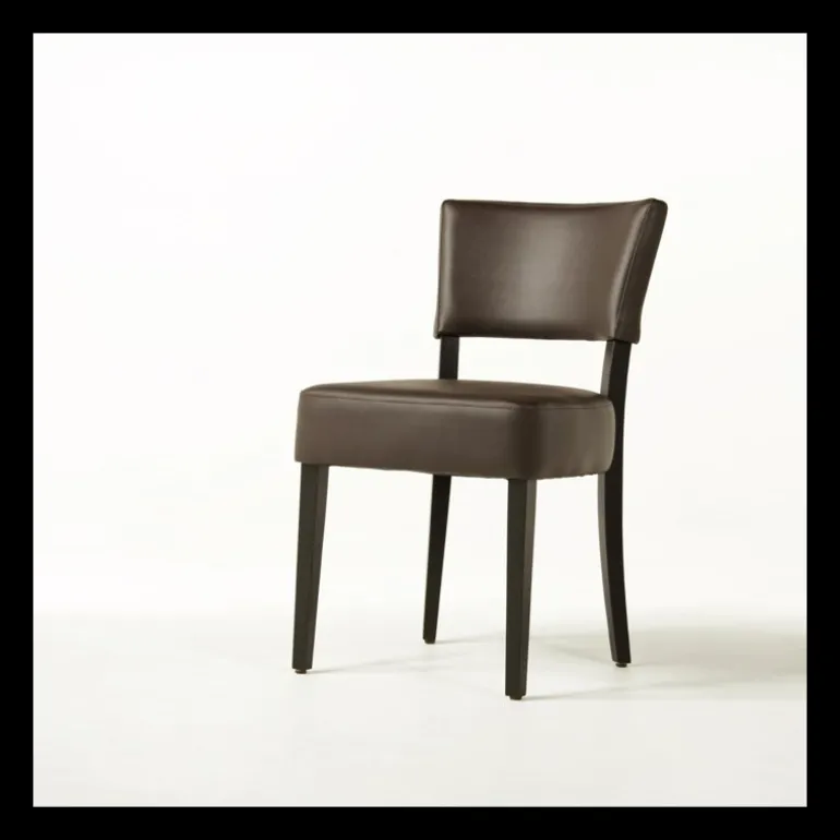 Steffi Chaise de salle à manger en bois et synthétique