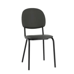 STR5 Chaise de cuisine en simili et métal