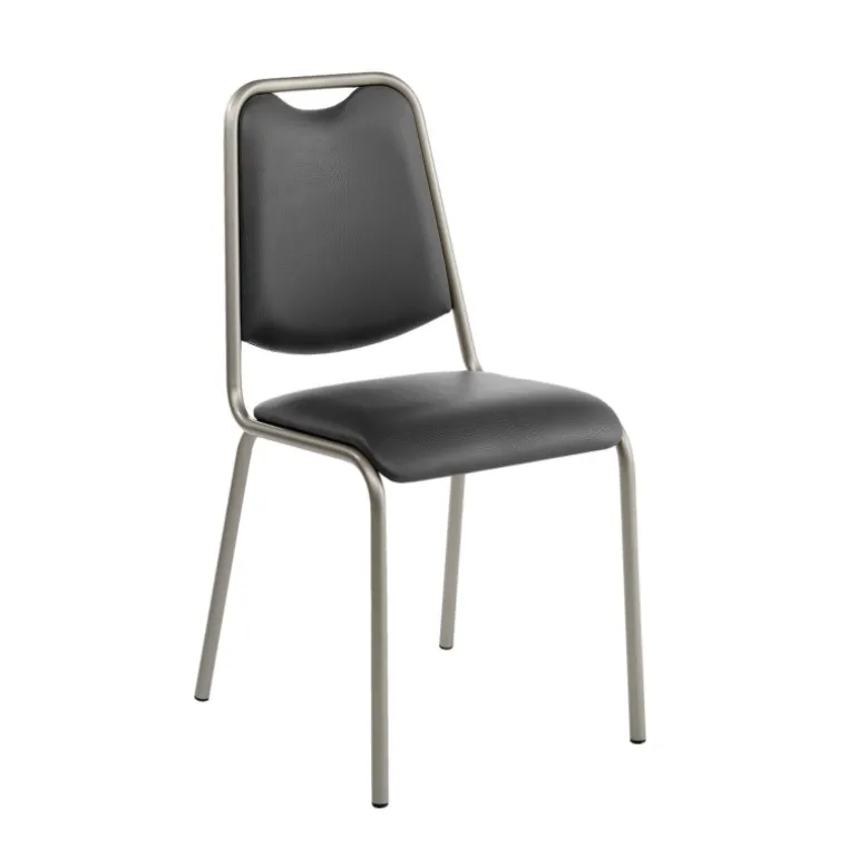 Sunny Chaise de cuisine en simili et métal