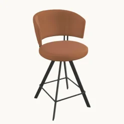 Tabouret haut design pivotant en simili – Allure