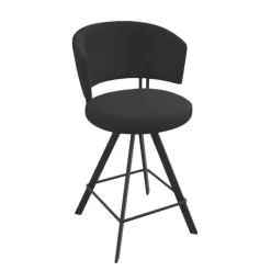 Tabouret haut design pivotant en simili – Allure