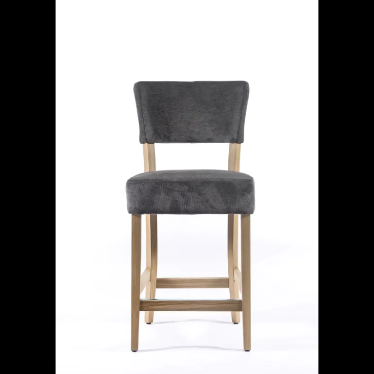 Tabouret snack en tissu et bois – BarSteffi