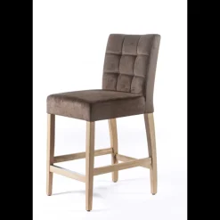 Tabouret snack en tissu et bois – Matias 2