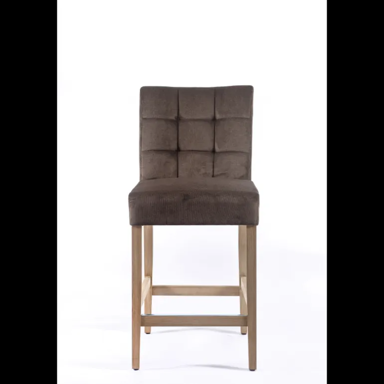 Tabouret snack en tissu et bois – Matias 2