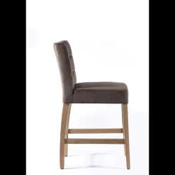 Tabouret snack en tissu et bois – Matias 2