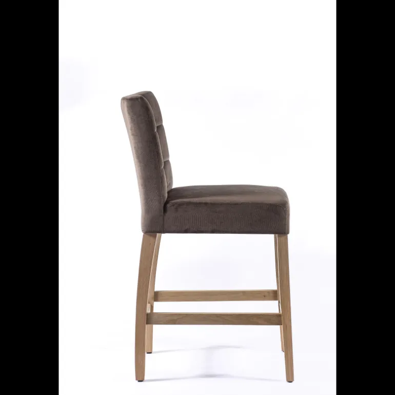 Tabouret snack en tissu et bois – Matias 2