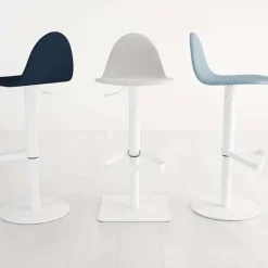 Tabu Tabouret réglable design en synthétique et métal