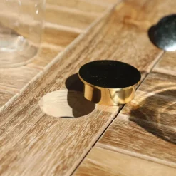 TanamaTable de jardin rectangulaire pliante en teck massif