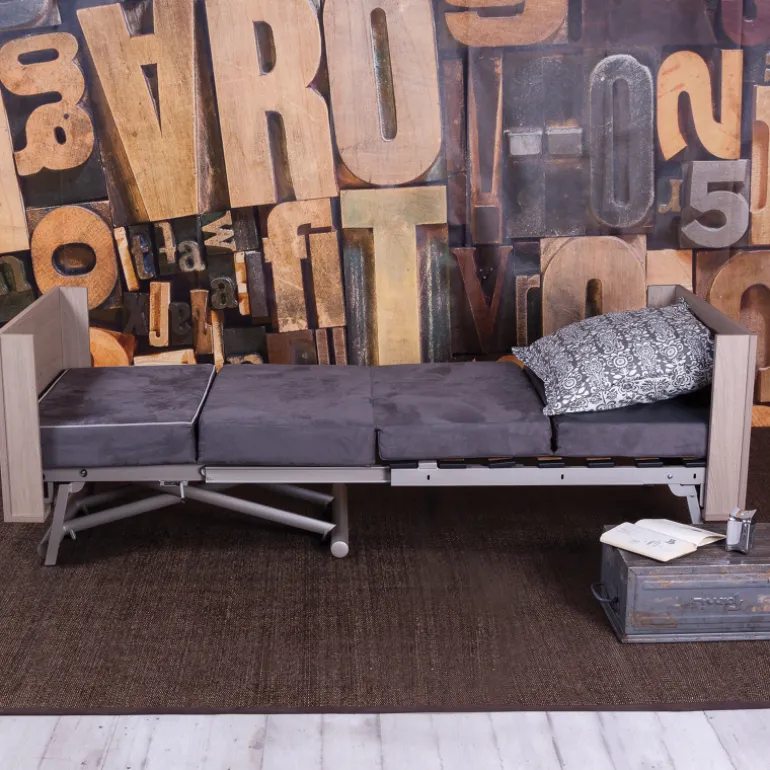 Tavoletto Table transformable en lit pour petit espace en mélaminé