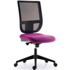 Tertio Chaise de bureau avec dossier en résille sur roulettes
