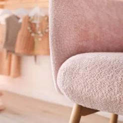 Thalia Mobitec ® Banquette cosy en tissu avec pieds en bois