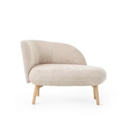 Thalia Mobitec ® Banquette cosy en tissu avec pieds en bois