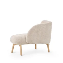 Thalia Mobitec ® Banquette cosy en tissu avec pieds en bois