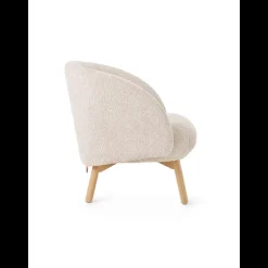 Thalia Mobitec ® Fauteuil confortable en tissu avec pieds en bois