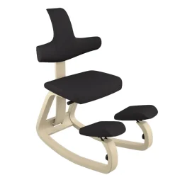 ThatSit Varier® Chaise de bureau ergonomique à bascule en tissu et bois