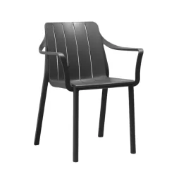 Tiberina Fauteuil de jardin empilable en polypropylène