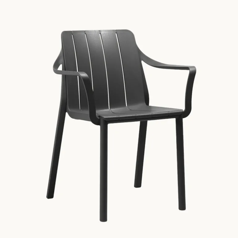 Tiberina Fauteuil de jardin empilable en polypropylène