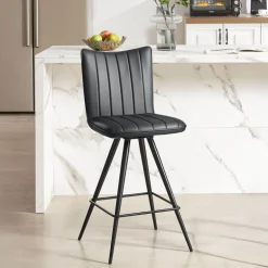 TiméoTabouret snack pivotant avec pieds obliques