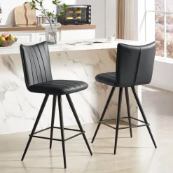 TiméoTabouret snack pivotant avec pieds obliques