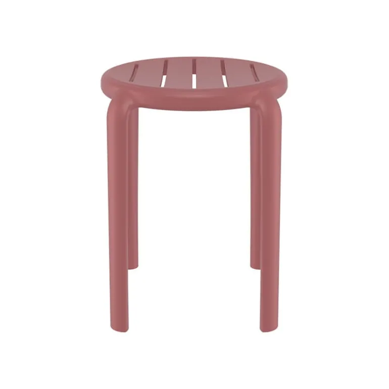 Tom Tabouret bas sans dossier empilable en polypropylène