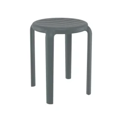 Tom Tabouret bas sans dossier empilable en polypropylène