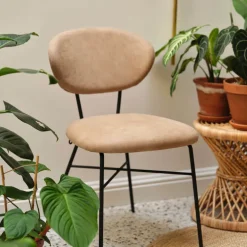 Toro Mobitec ® Chaise cosy minimaliste en tissu et pieds métal