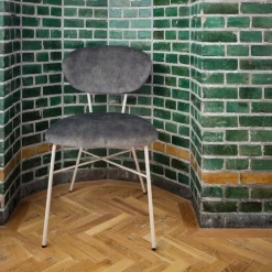 Toro Mobitec ® Chaise cosy minimaliste en tissu et pieds métal