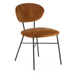 Toro Mobitec ® Chaise cosy minimaliste en tissu et pieds métal